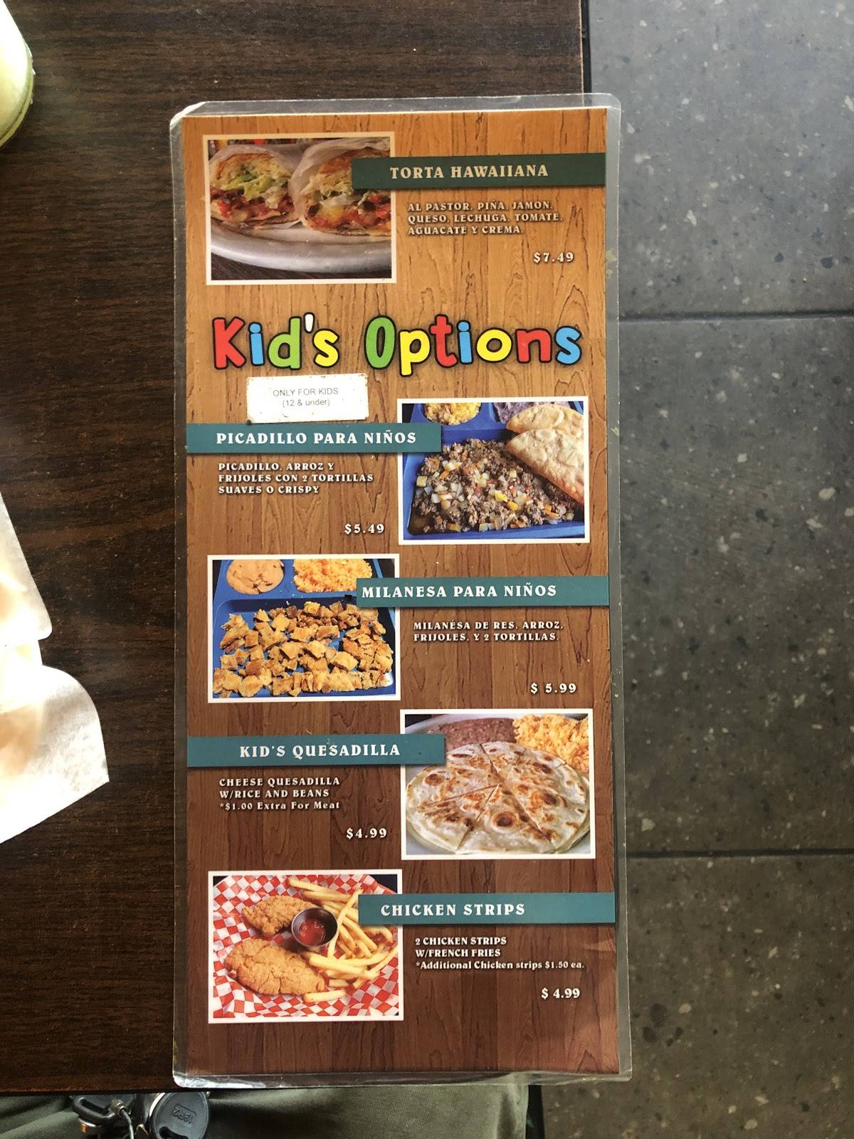 Menu at Taquitos Ravi Restaurant Shiloh, Laredo, 414 Shiloh Dr UNIT 2