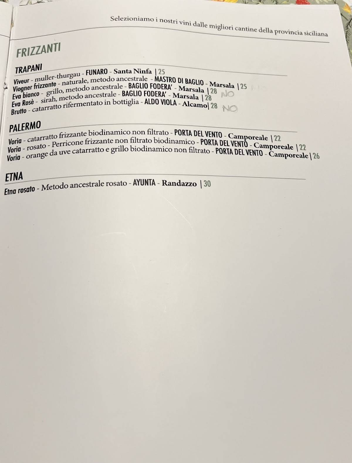 Menu di Le Angeliche 