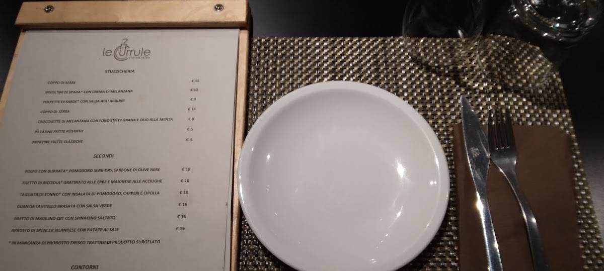 Menu di Le Currule 