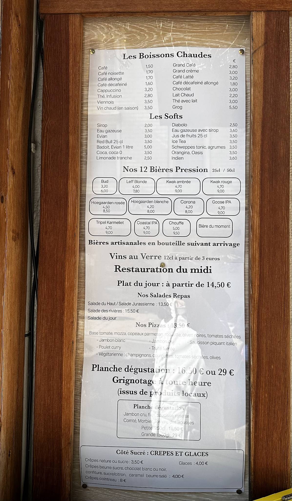 Menu de Le Patio