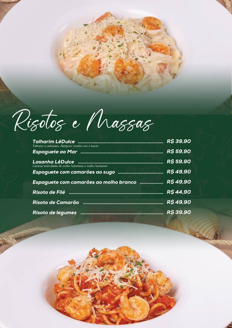 LêDulce Gastrobar cardápio