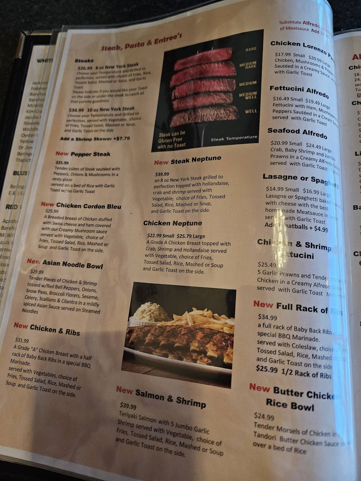 Menu de Kosmos Restaurant & Lounge
