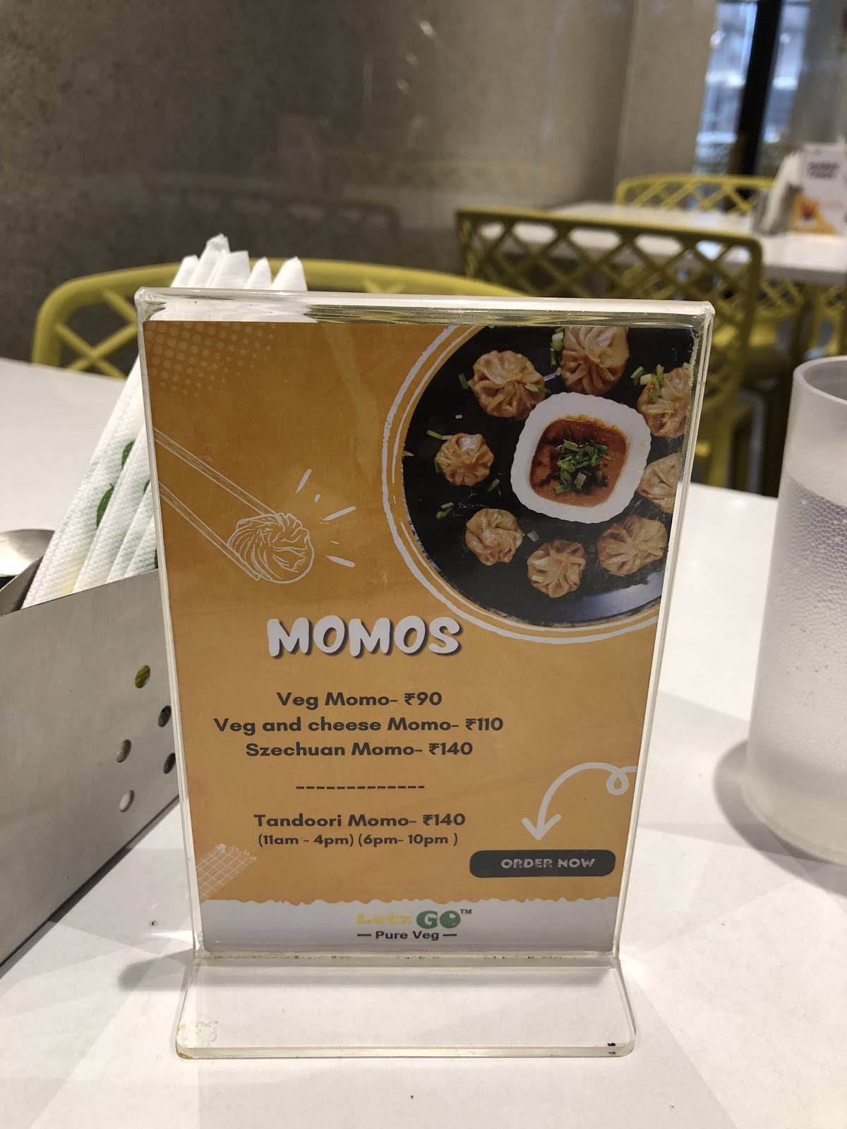 Letz Go menu
