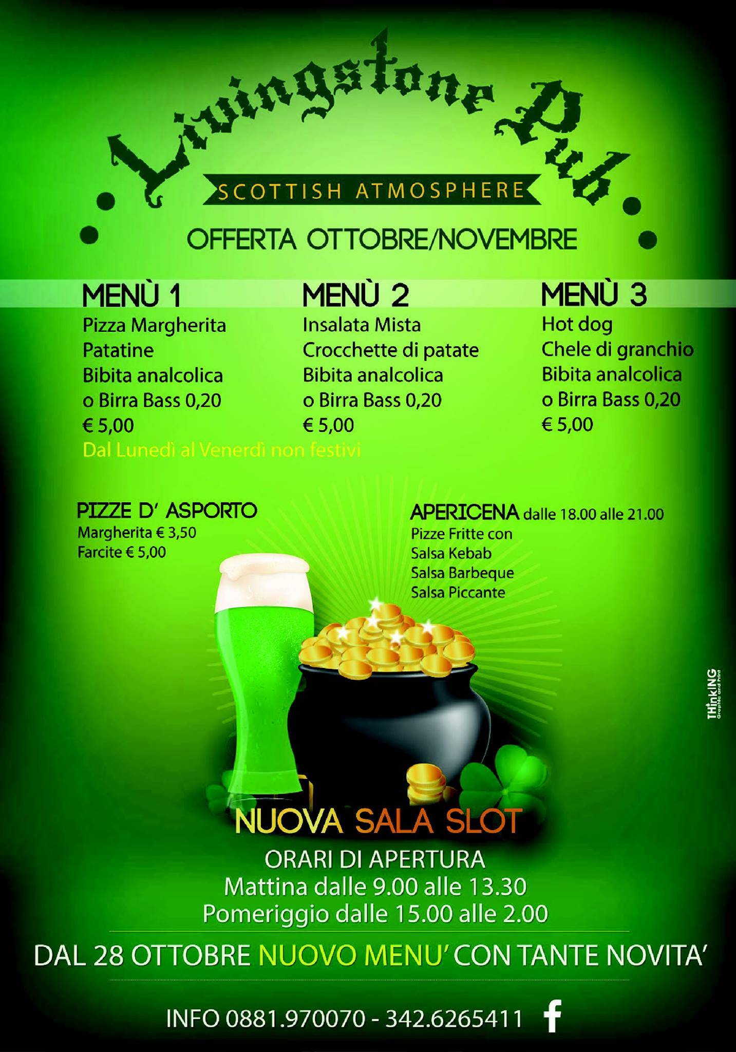 Menu di Livingstone 