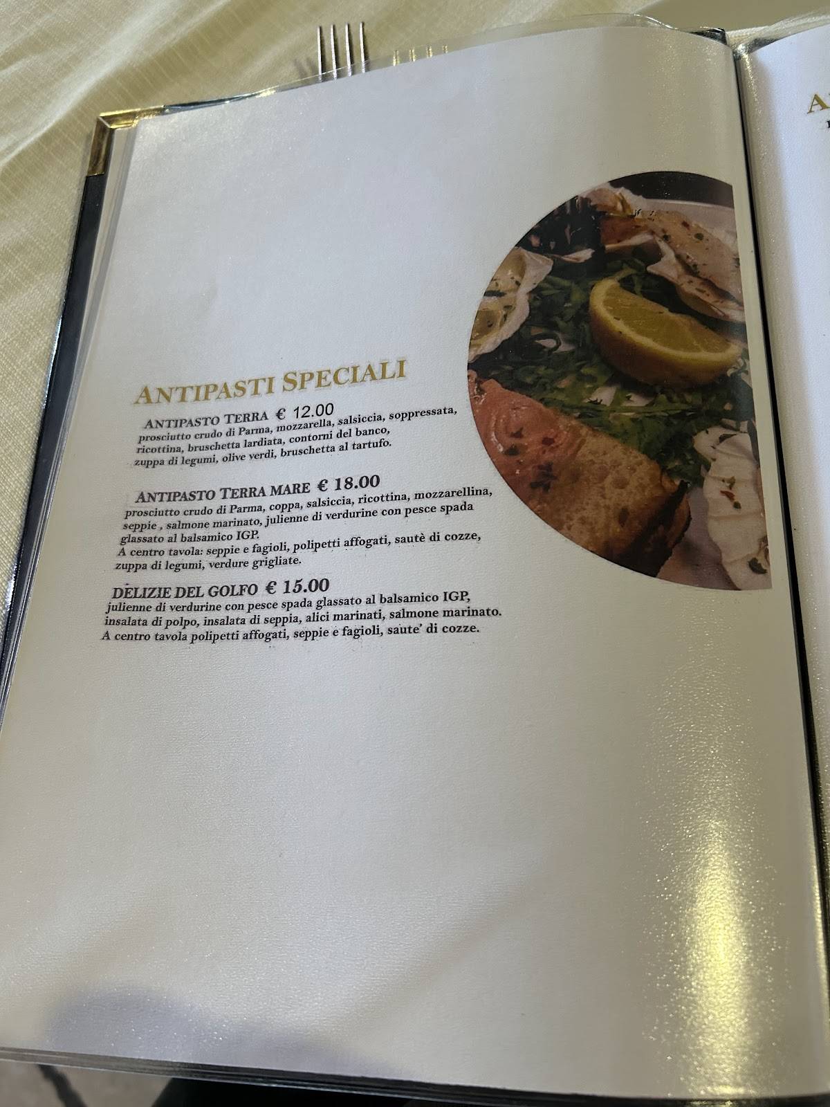 Menu di Lo Chalet 