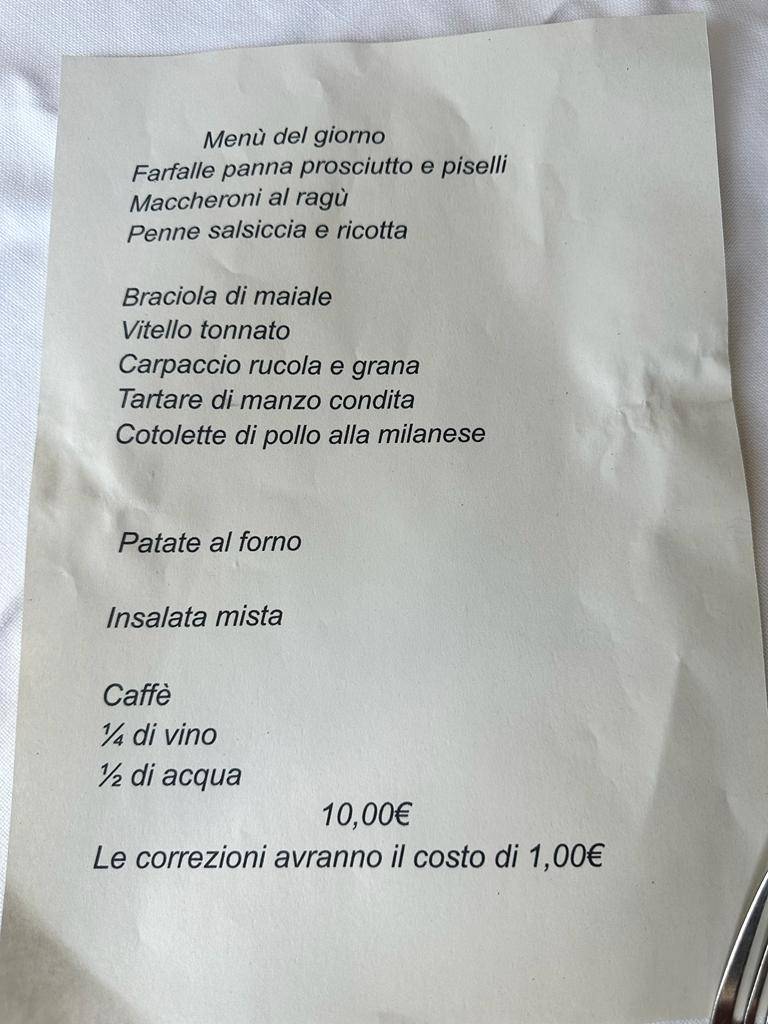Menu di Lo Scudiero Ristorante Pizzeria 
