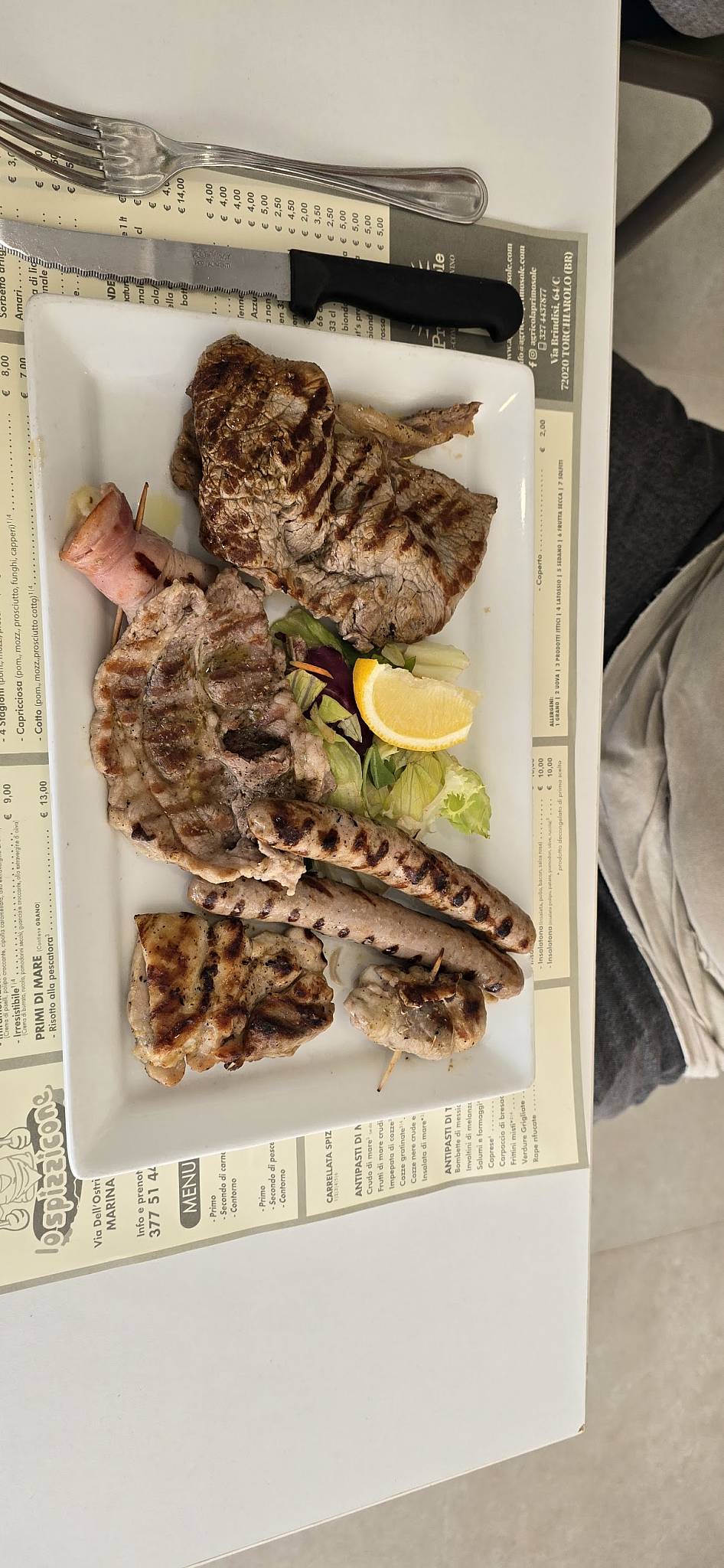 Menu di Lo Spizzicone 