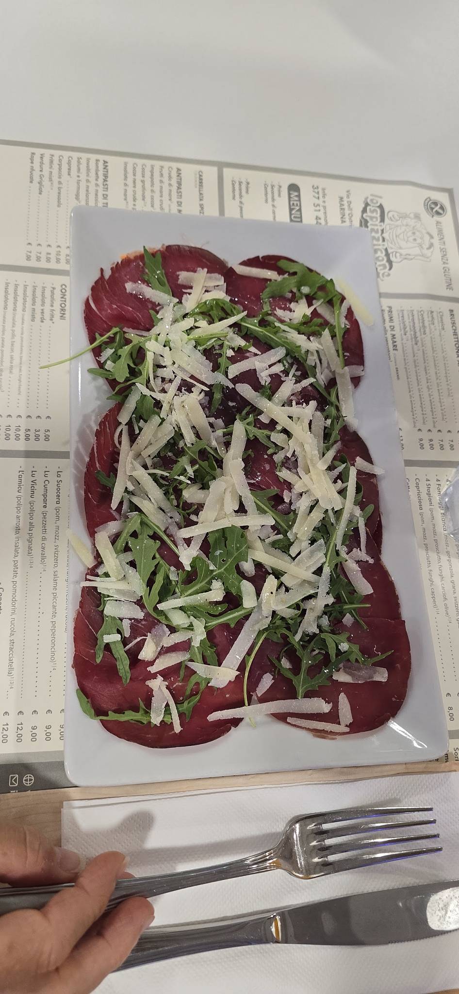 Menu di Lo Spizzicone 