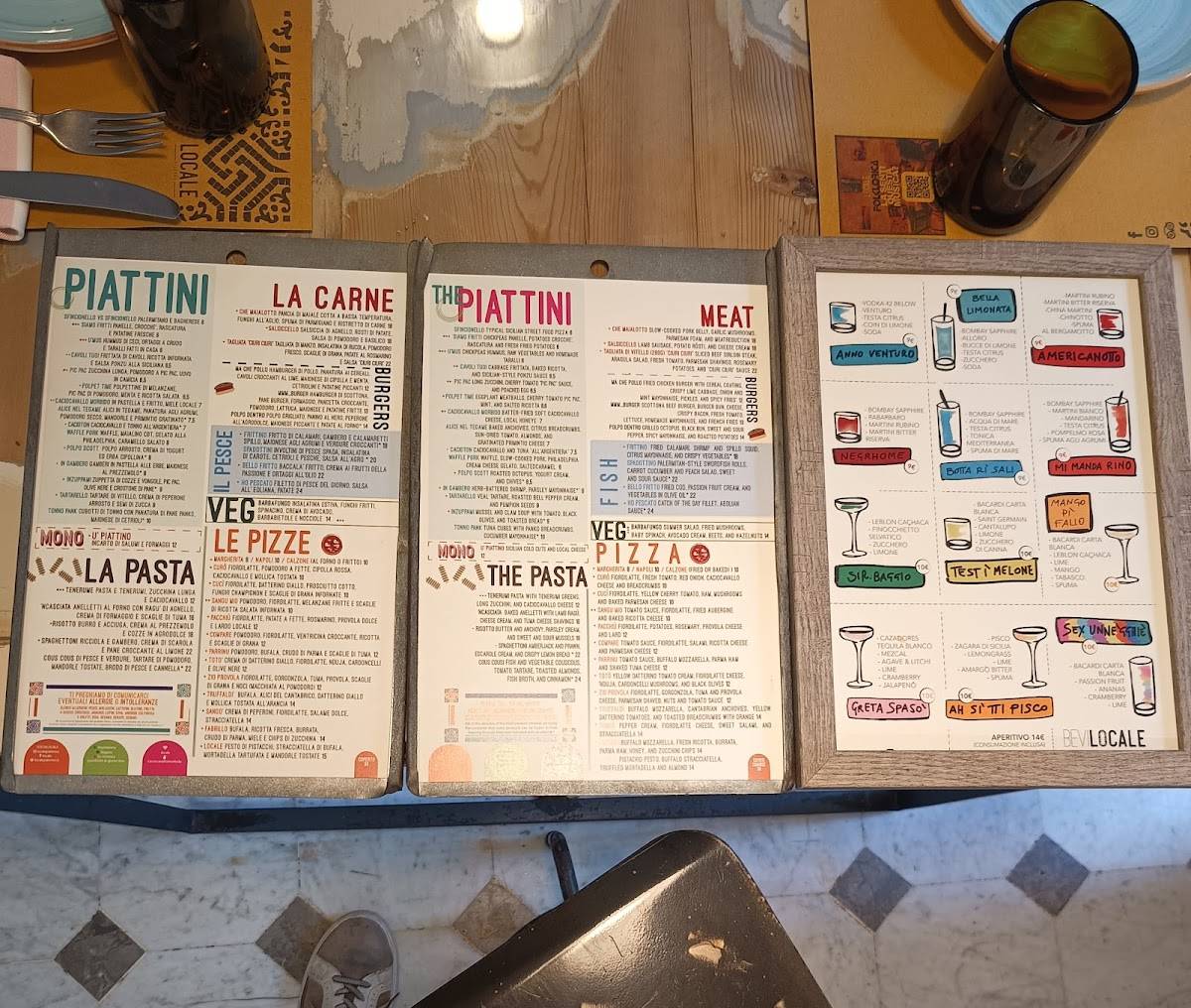 Menu di Locale 