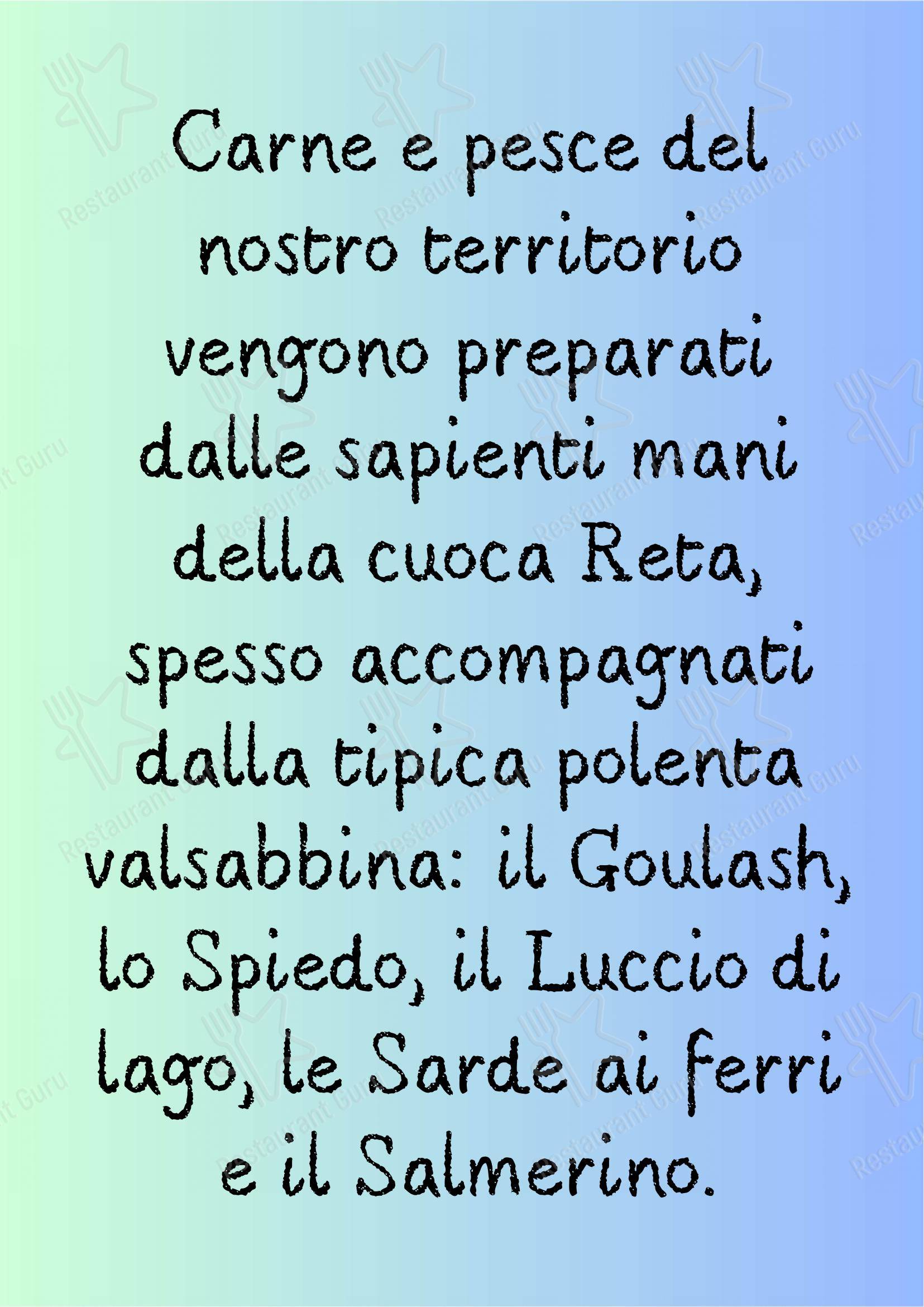 Menu di Locanda Torricella - Коктейльная карта