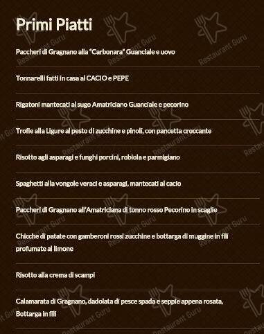 Menu di Locanda di Caio Mario 