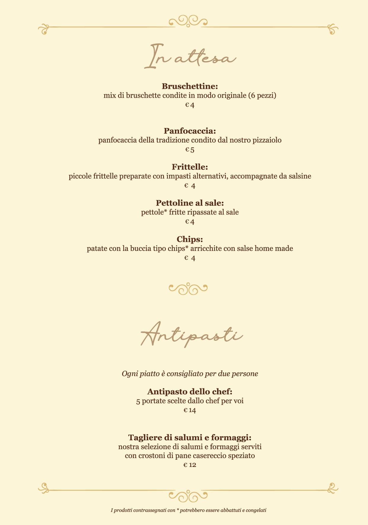 Menu di Al Gran Caffè 