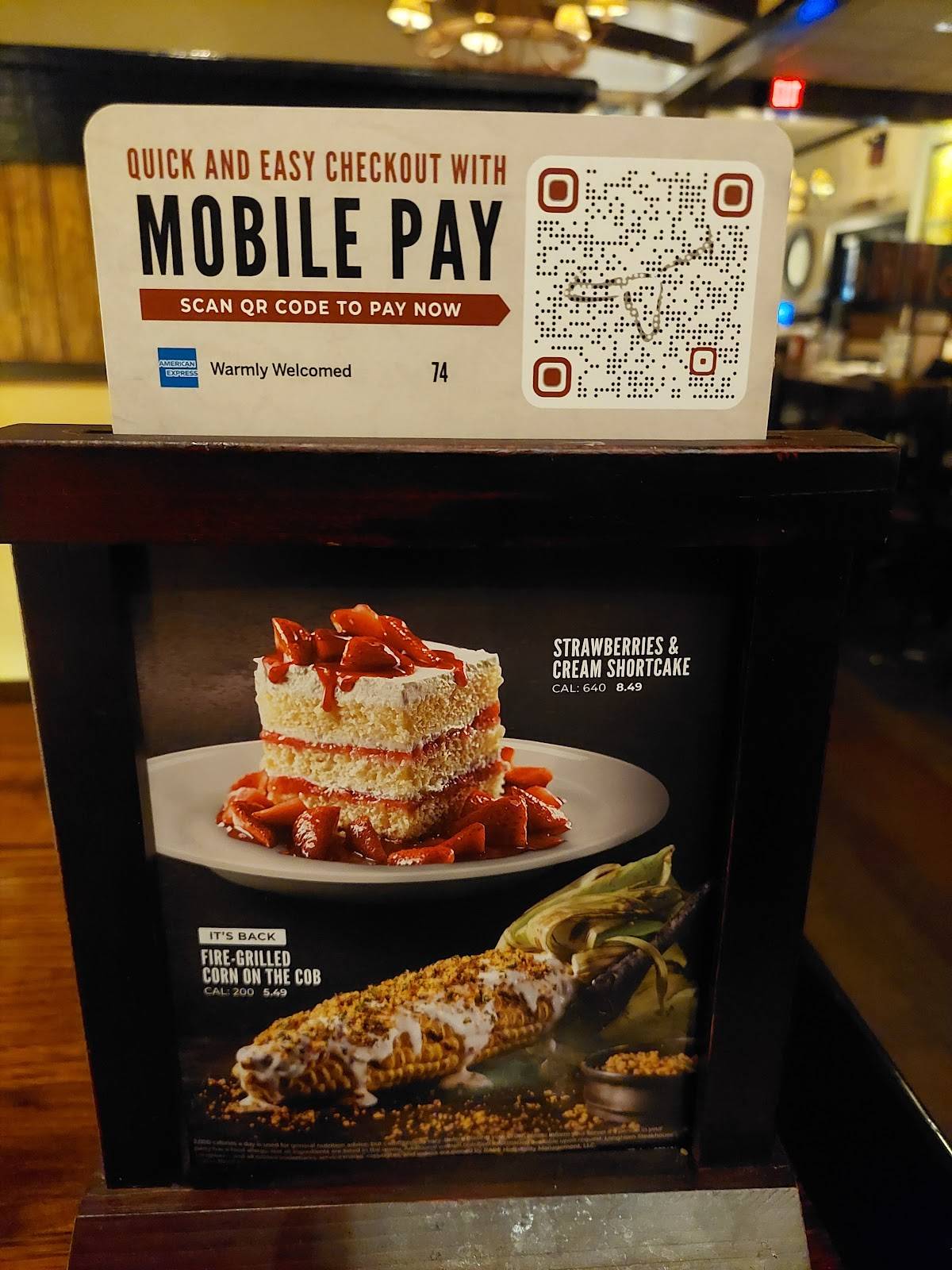 Menu at LongHorn Steakhouse, Johnson City
