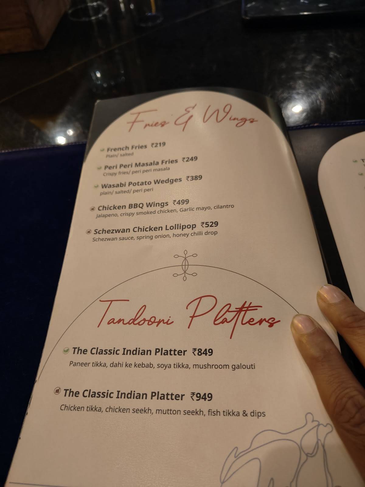 Lord Of The Drinks menu