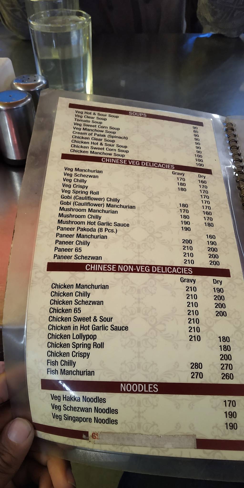 Lovely Restaurant menu