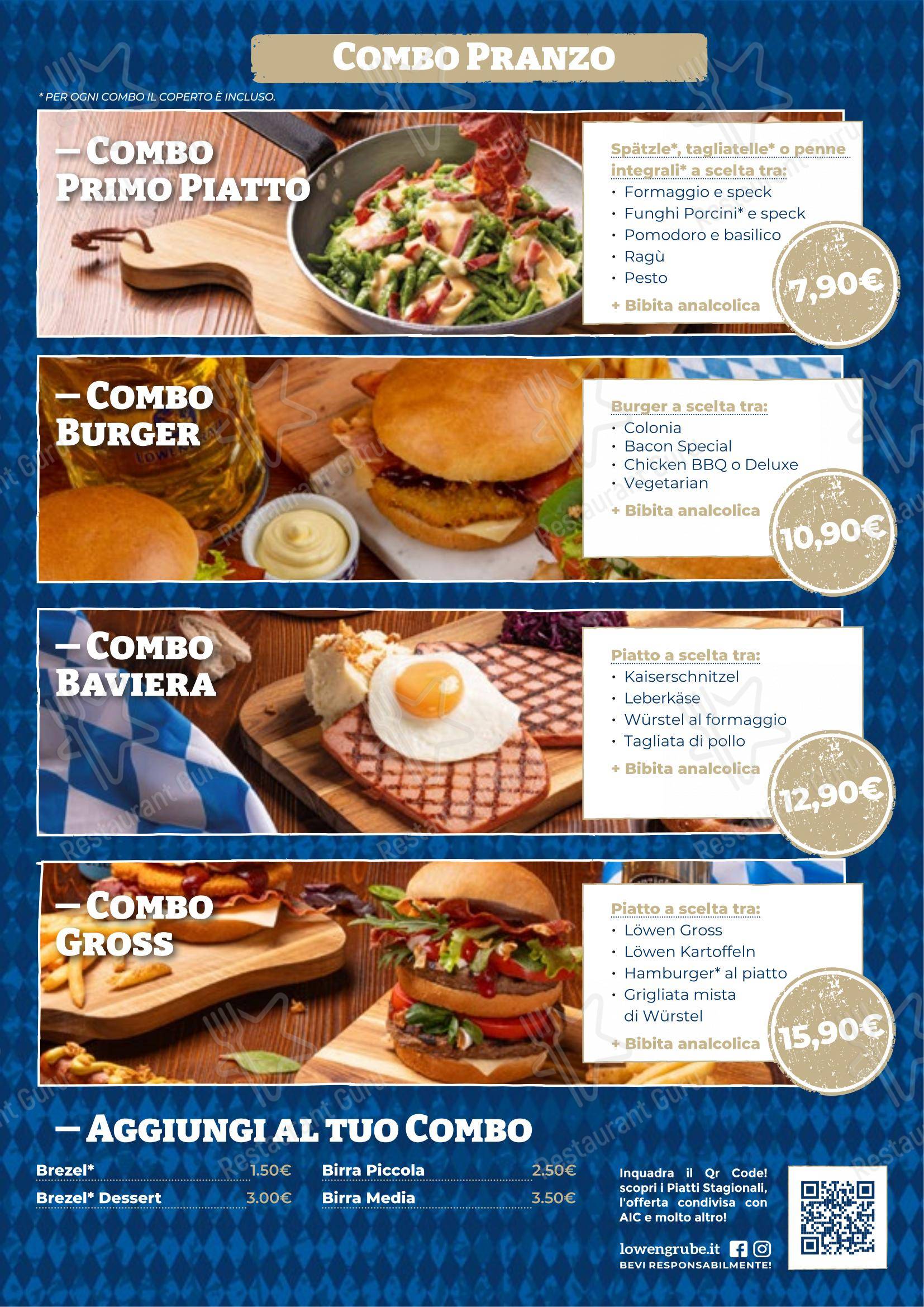 菜单 per Löwengrube Modena ristorante