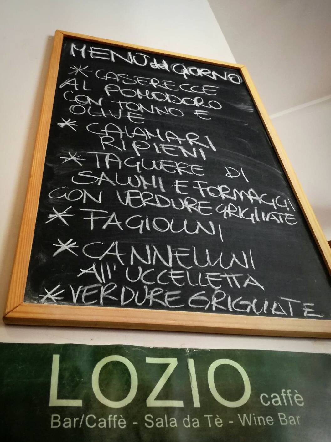 Menu di LOZIO CAFFE' 