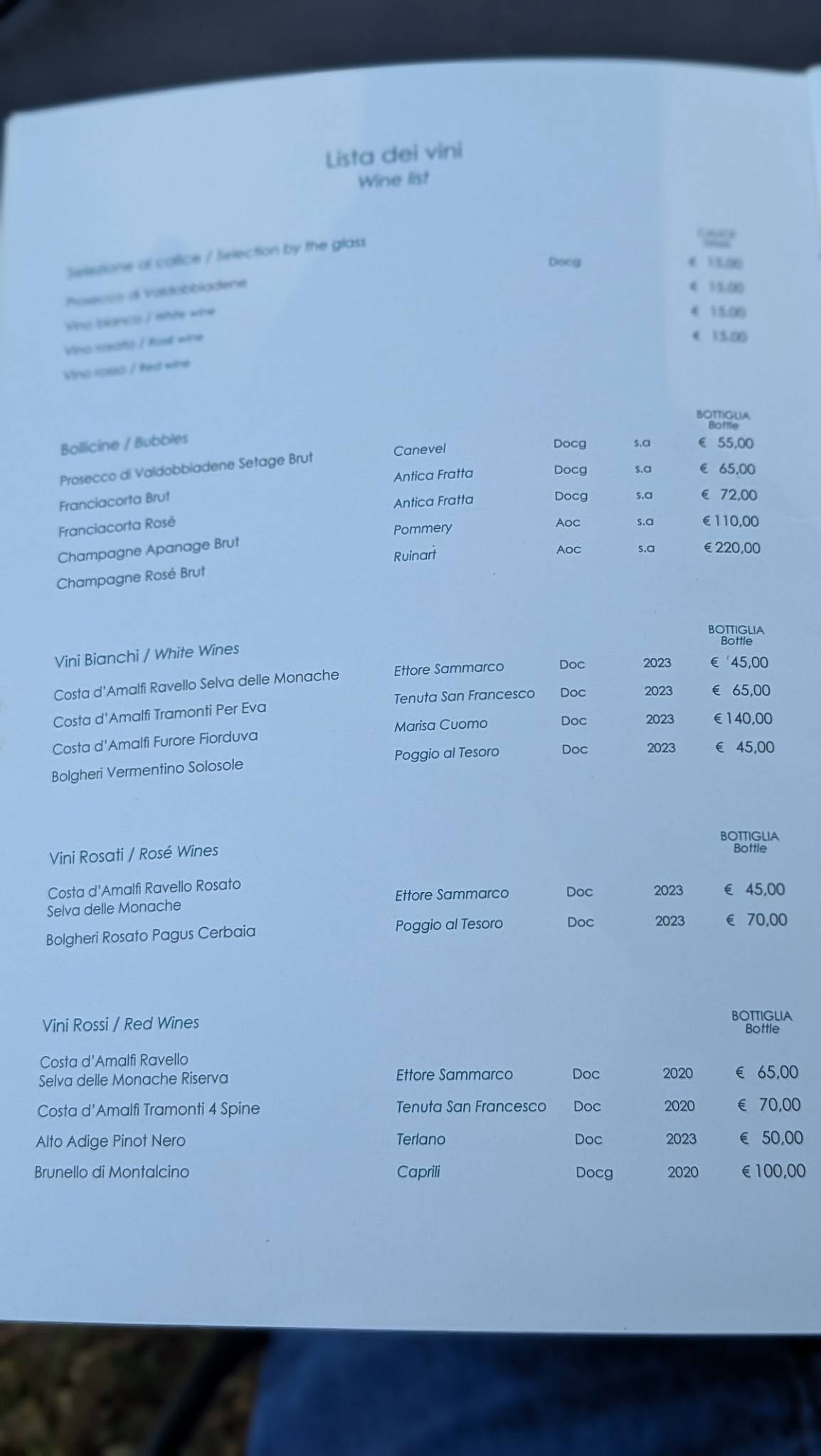 Menu di Lucille's Balcony 