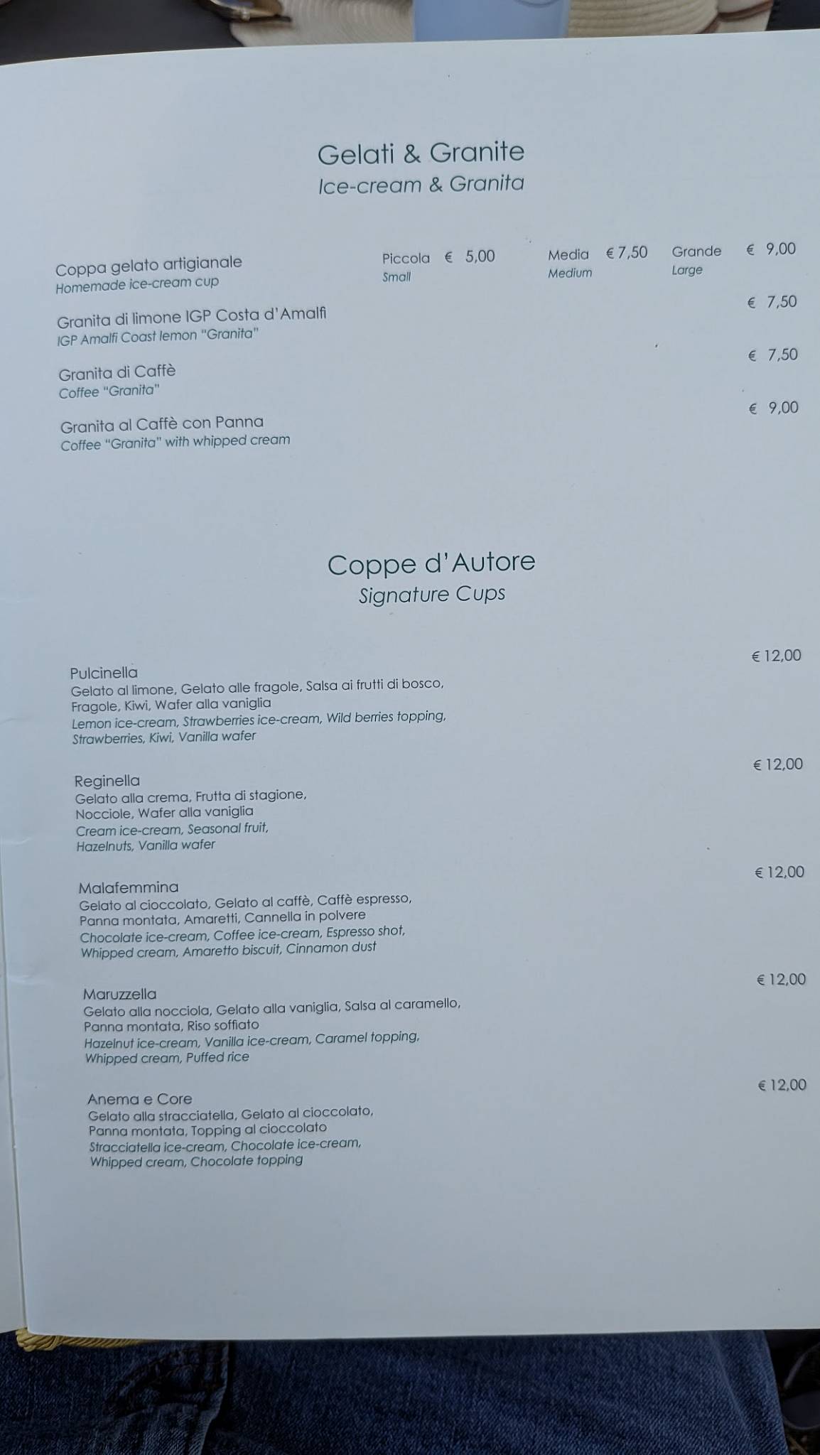 Menu di Lucille's Balcony 