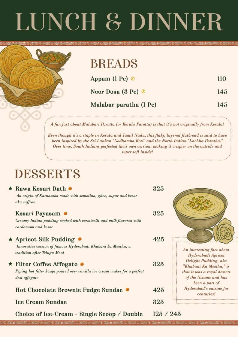 Kokkam menu
