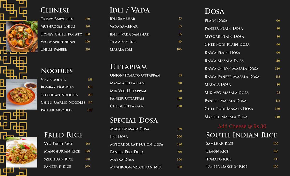 Lucy's Cafe & Restaurant menu