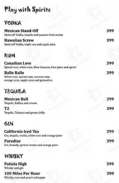 Cafe Delish menu
