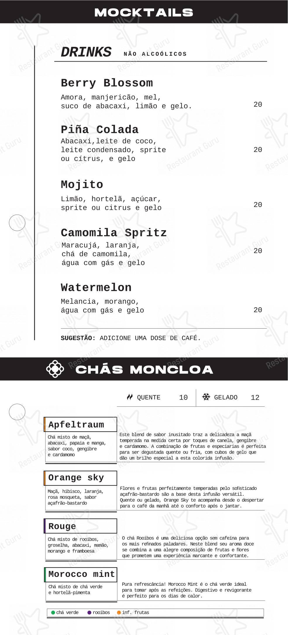 菜单 para Lumen Café + Gastronomia restaurante