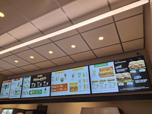 Menu de Subway