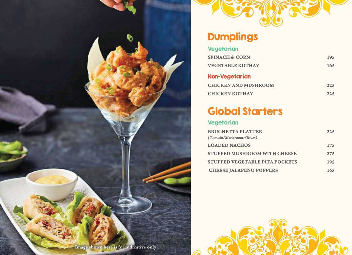 MASALA ASIA menu