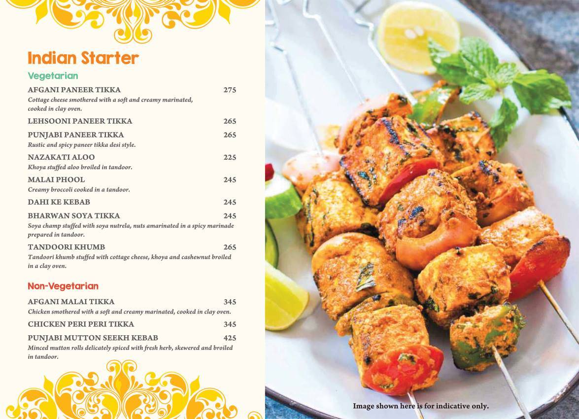 MASALA ASIA menu