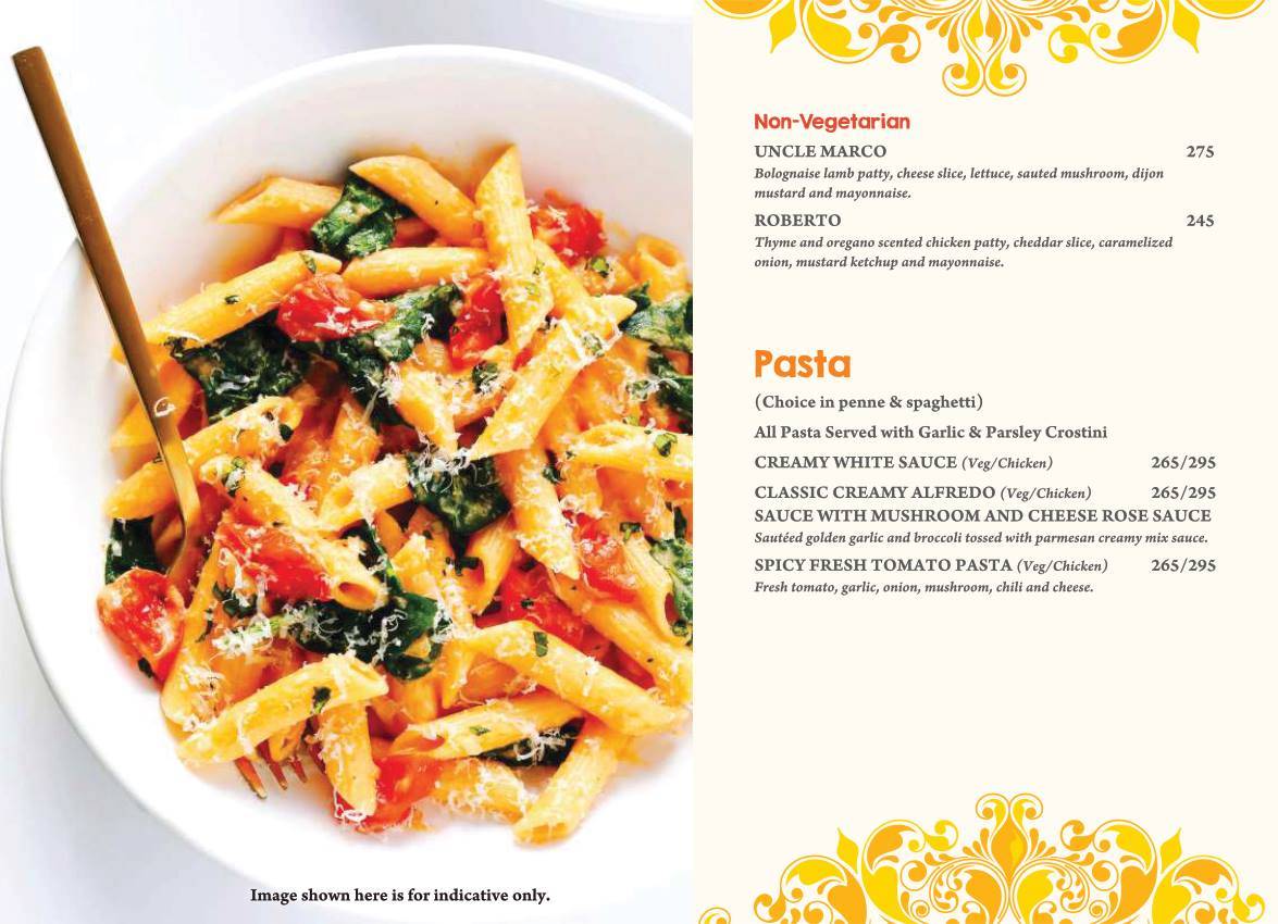 MASALA ASIA menu