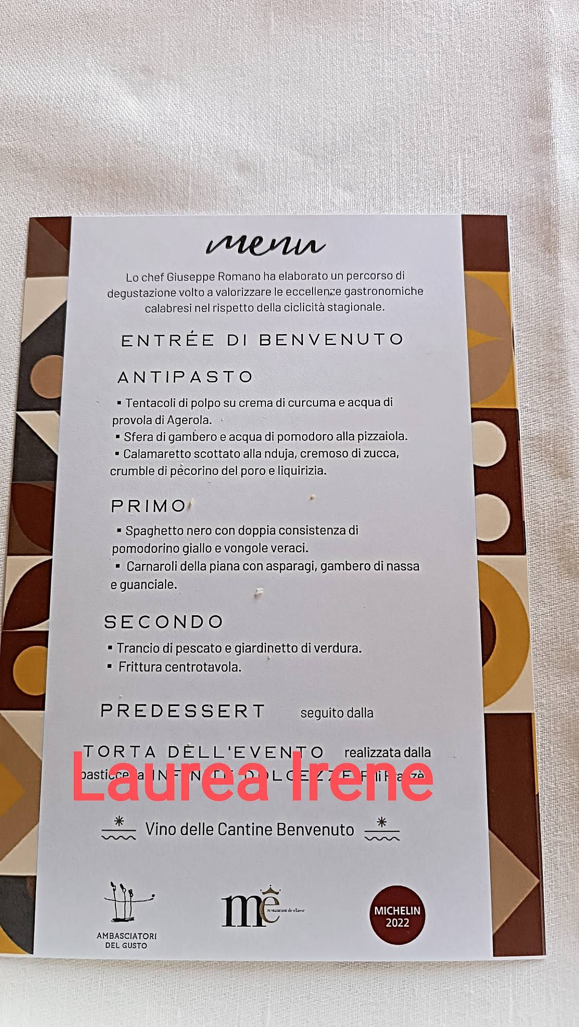 Menu di ME Restaurant 