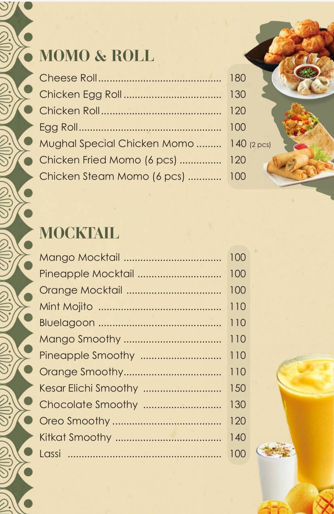 MUGHAL (The Taste of Emperor) menu