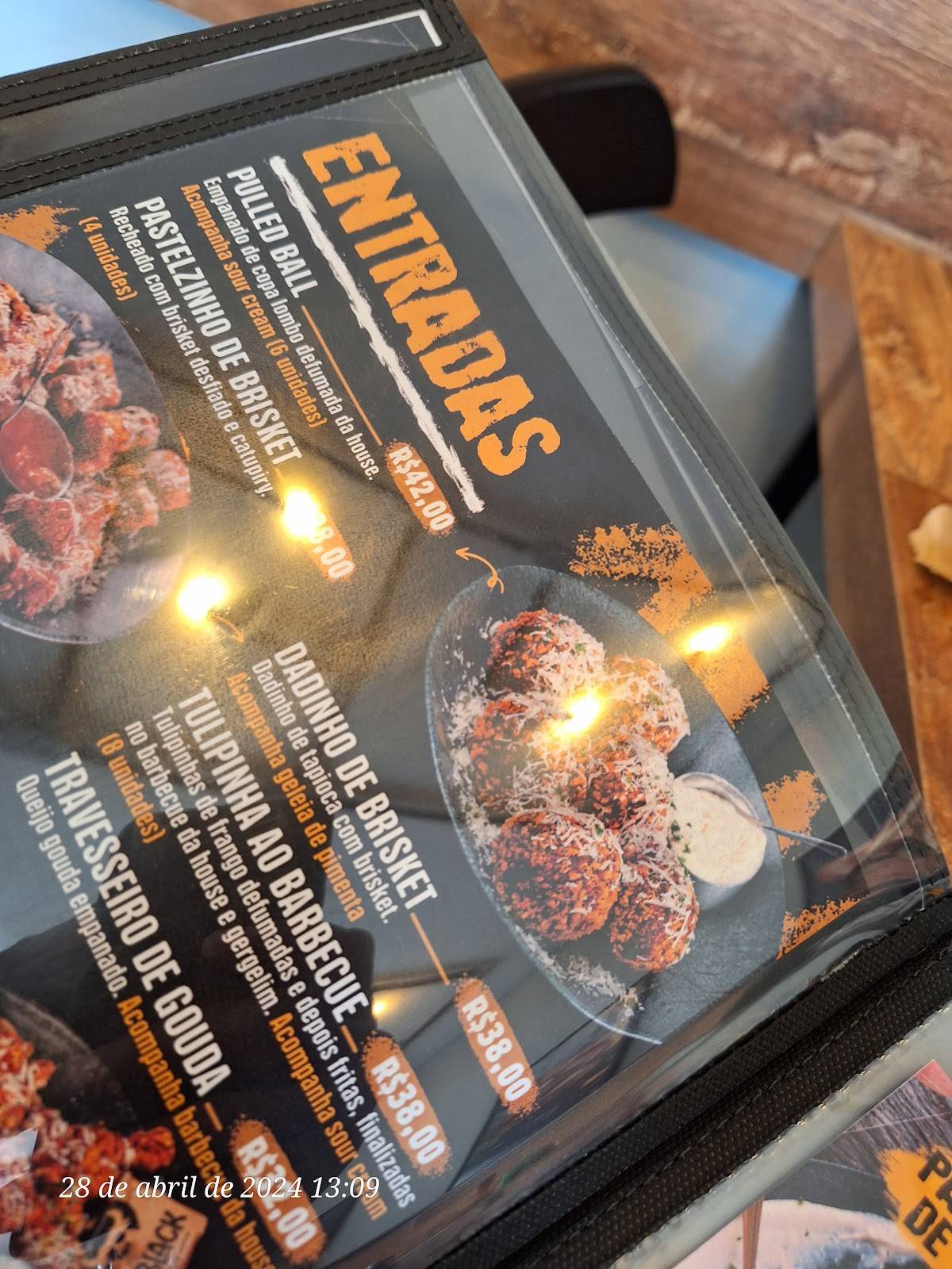 MaBlack House cardápio