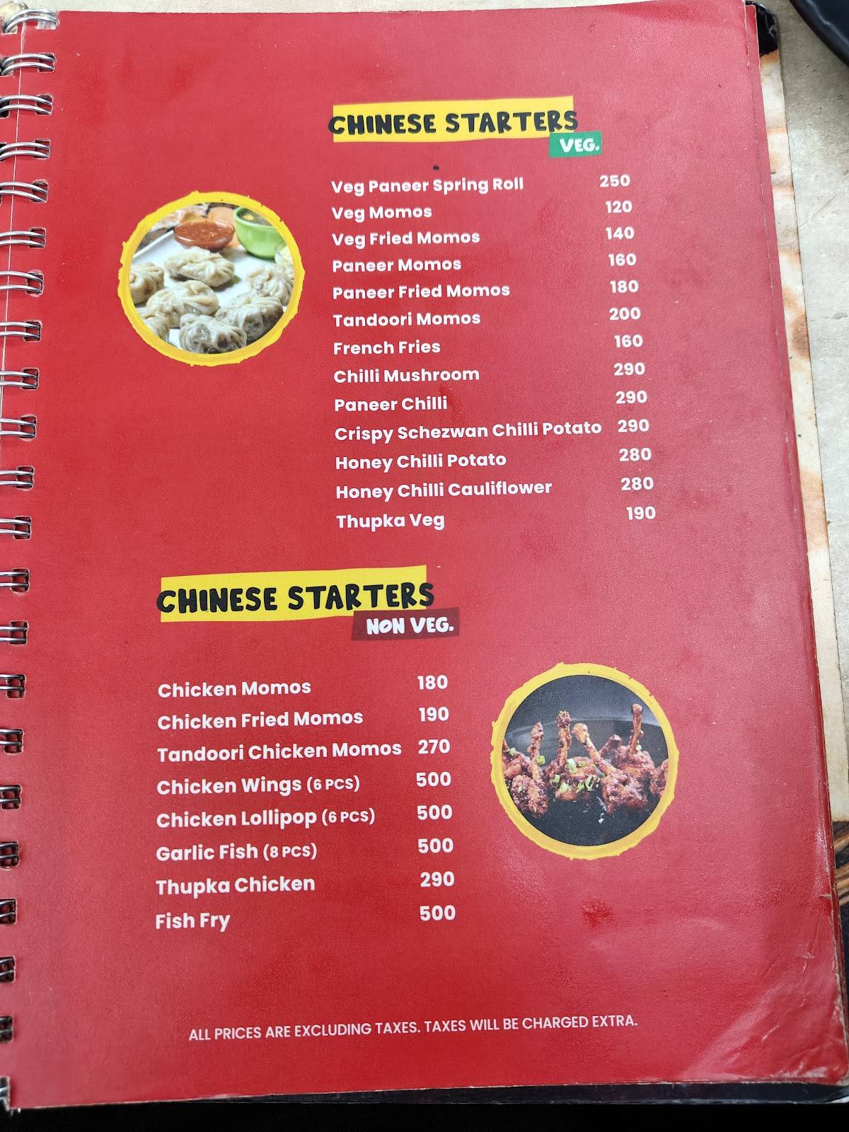 Macho Daddy menu