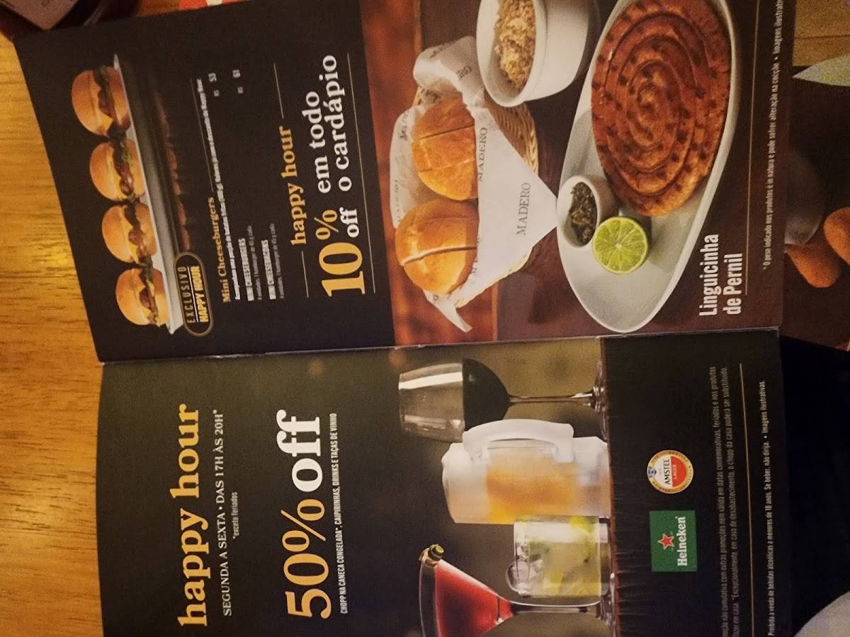 Madero Steak House Champagnat cardápio