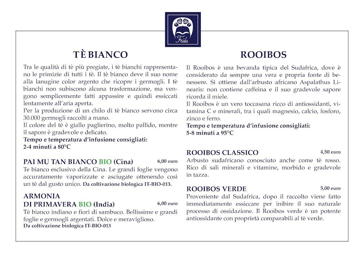 Menu di Frida Pasticceria 