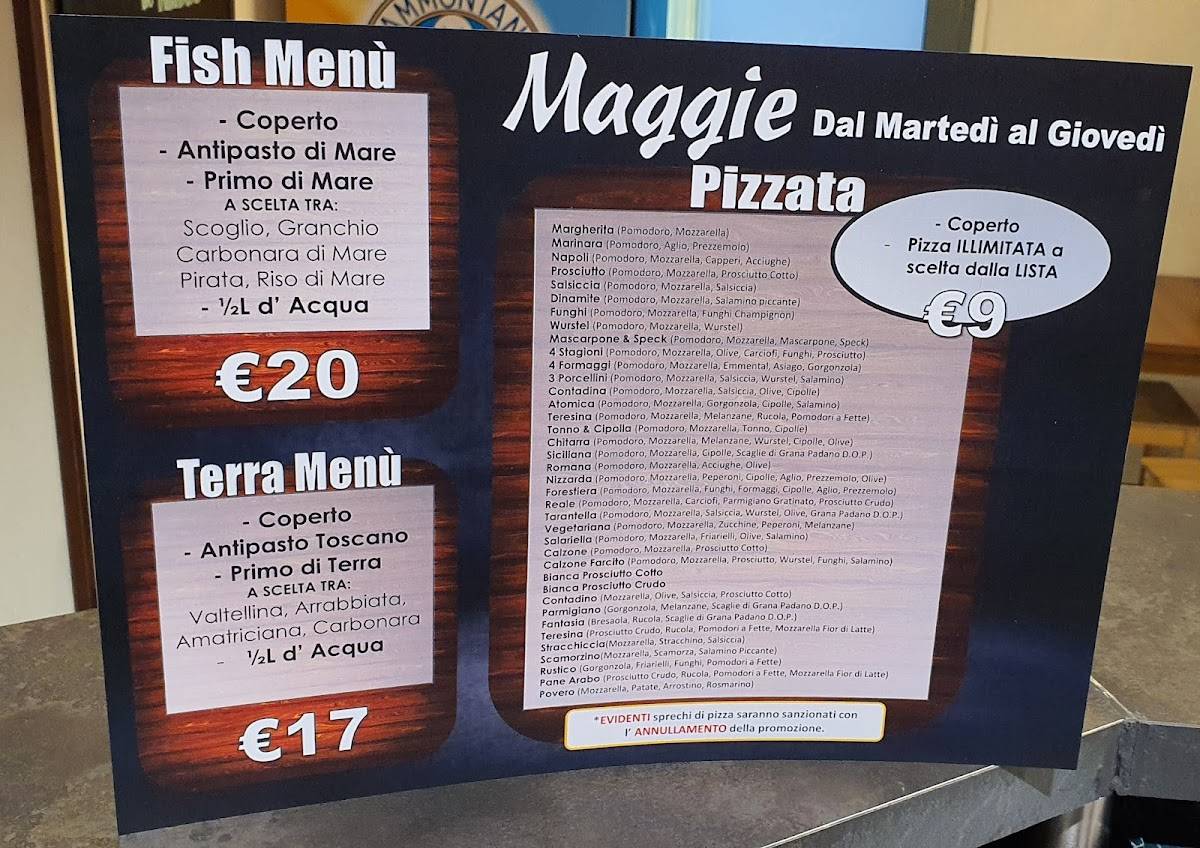 Menu di Maggie 