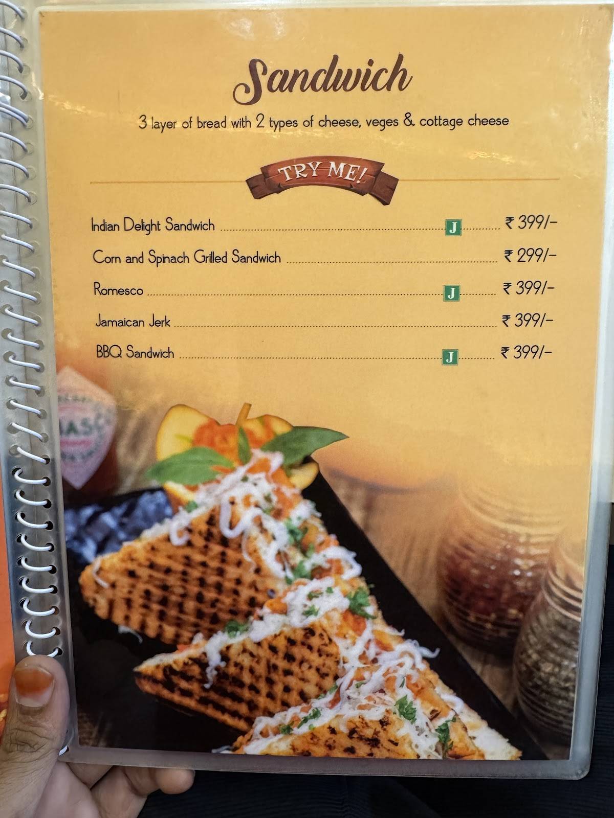 Make My Day menu