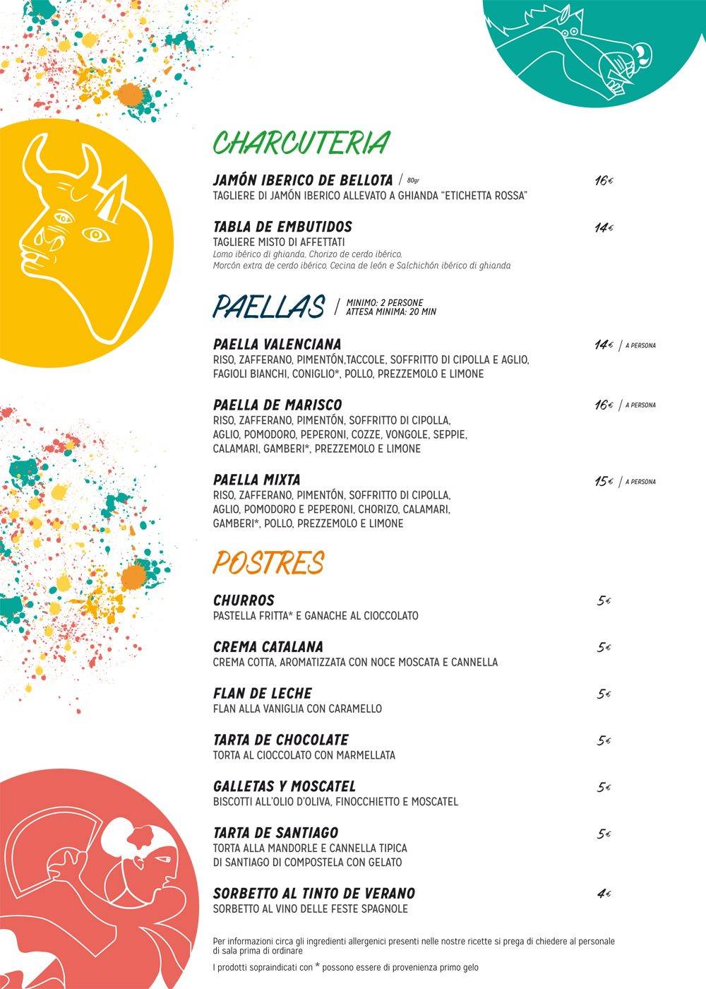 Menu di Malandros - Bodega de Tapas 