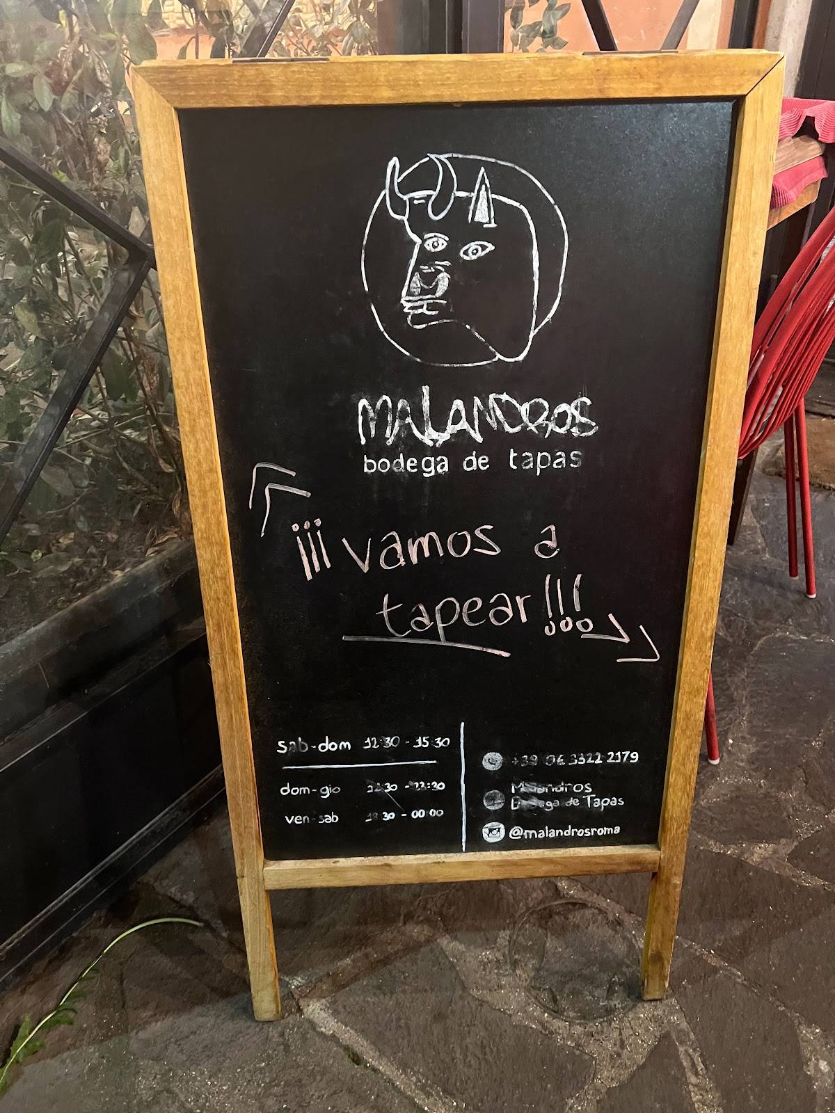Menu di Malandros - Bodega de Tapas 