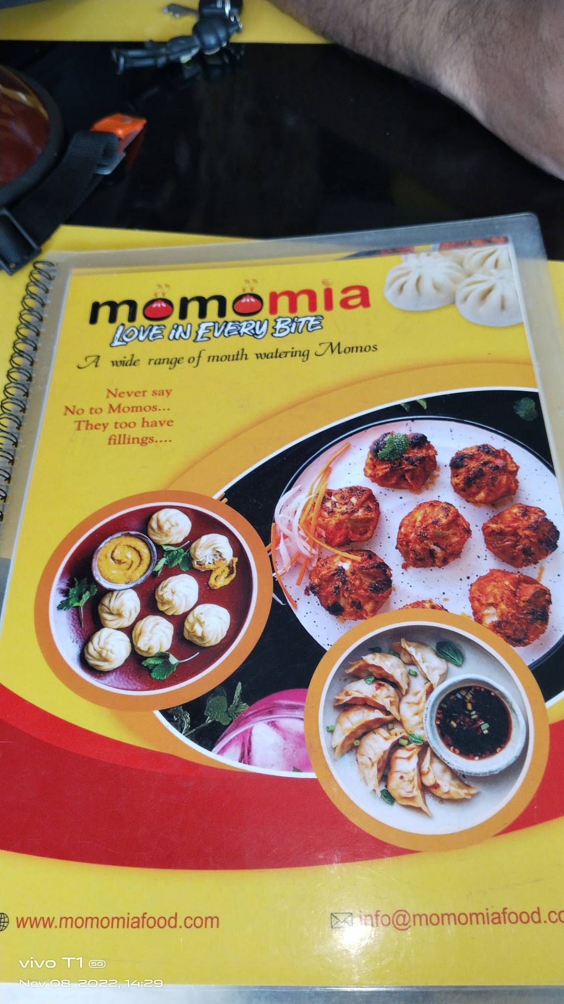 Mama's Momos menu