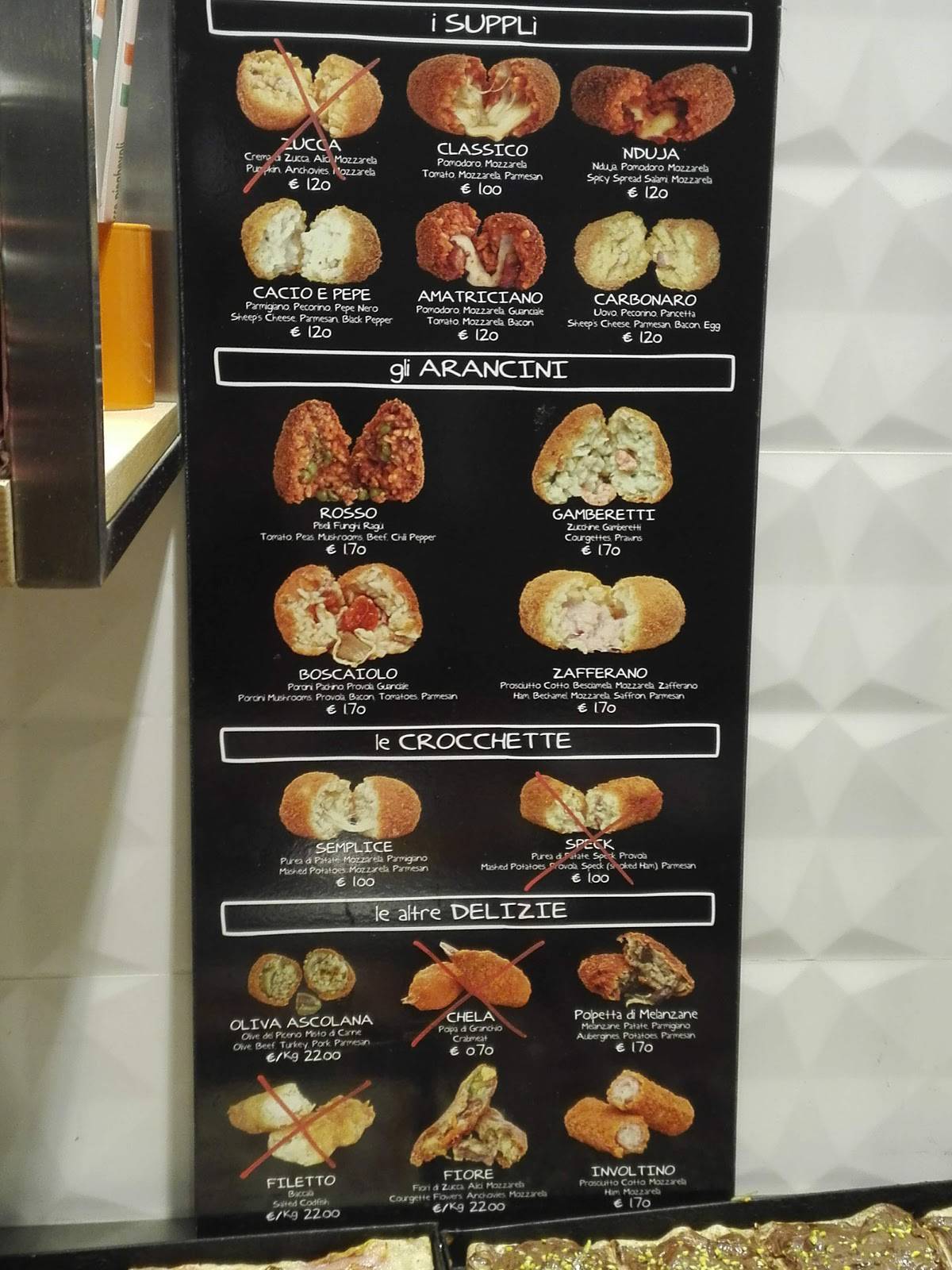 Menu di Mamma Pizza 