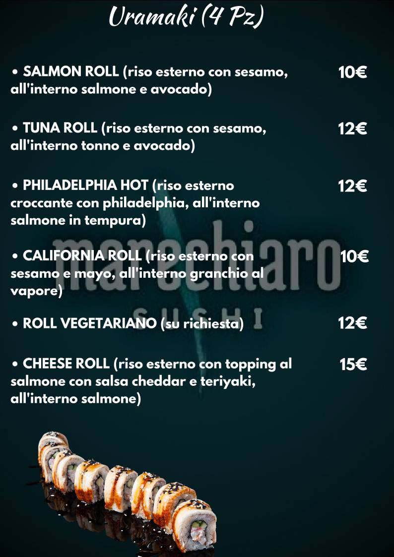 Menu di Marechiarosushi 