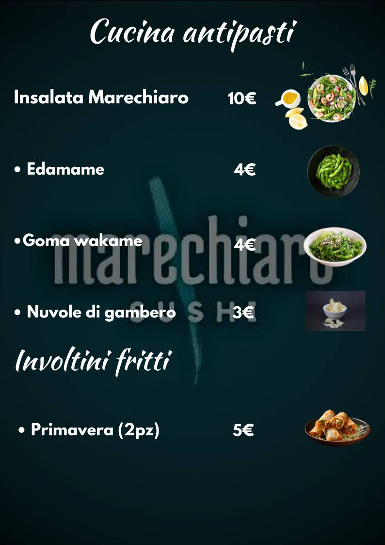 Menu di Marechiarosushi 