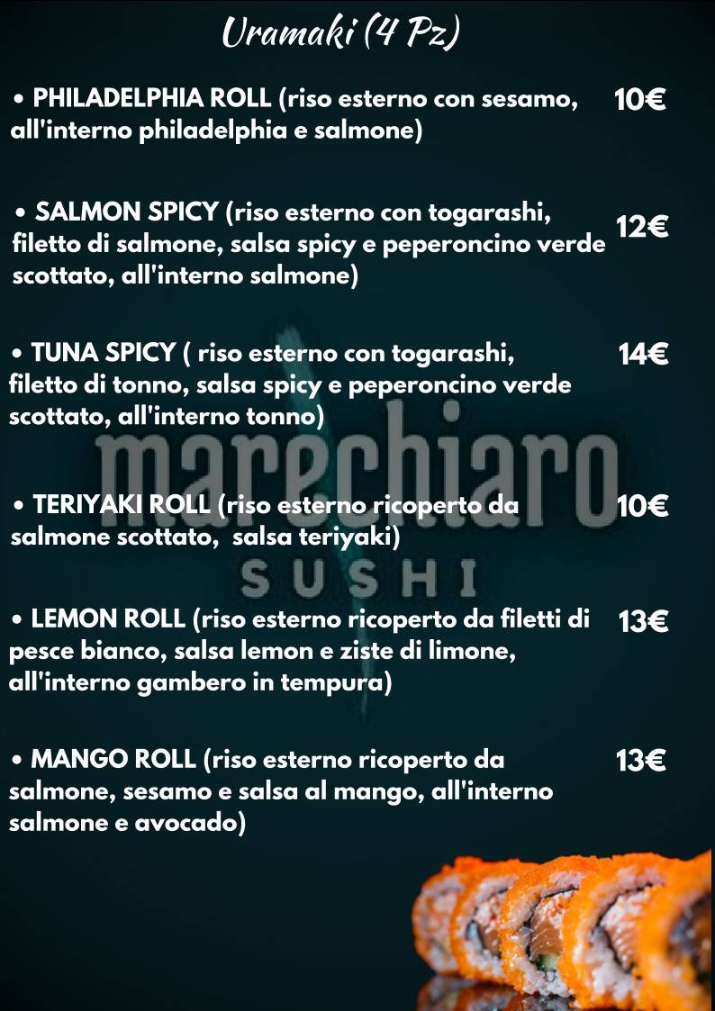 Menu di Marechiarosushi 