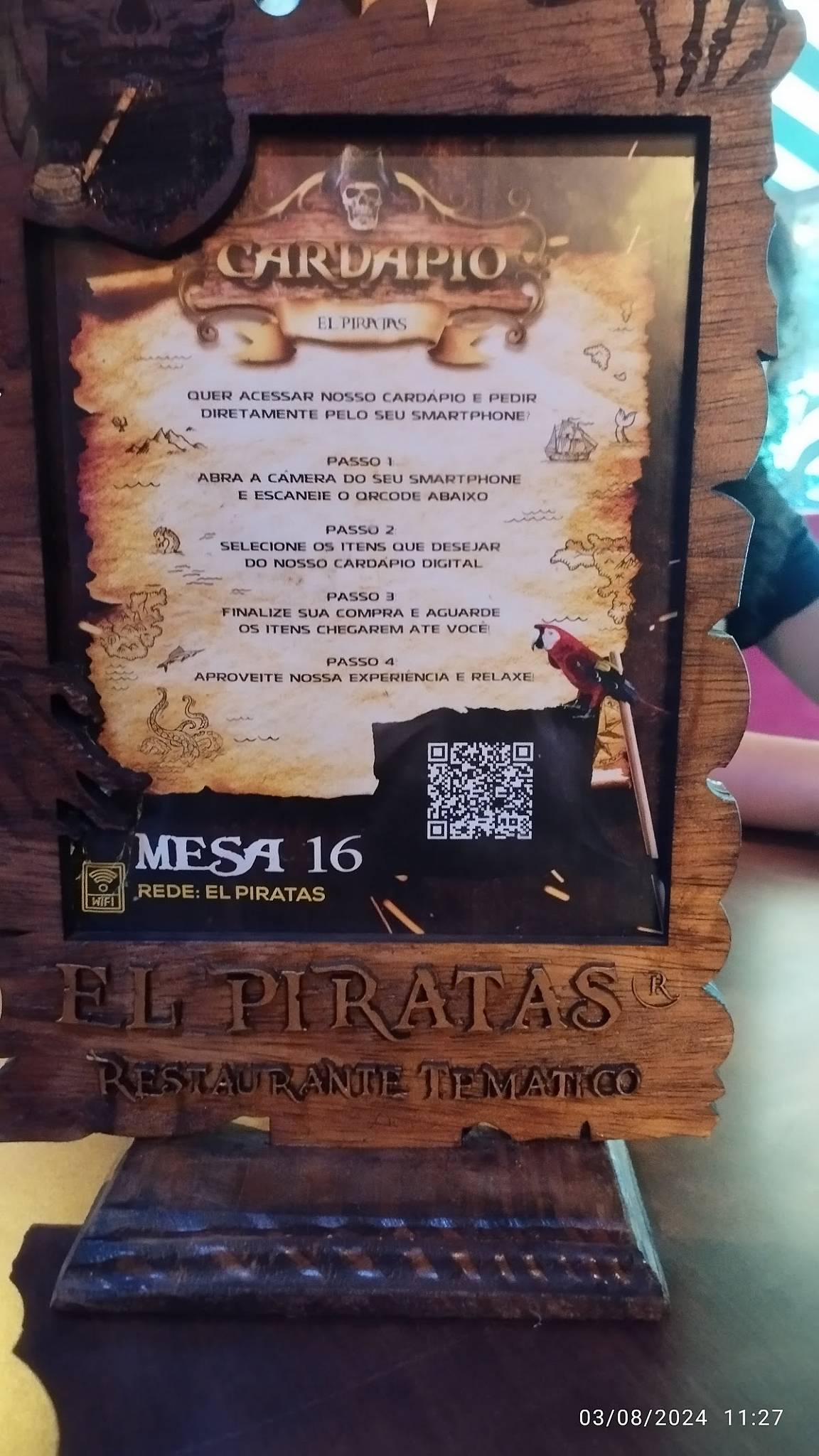 El Piratas - Restaurante Temático cardápio