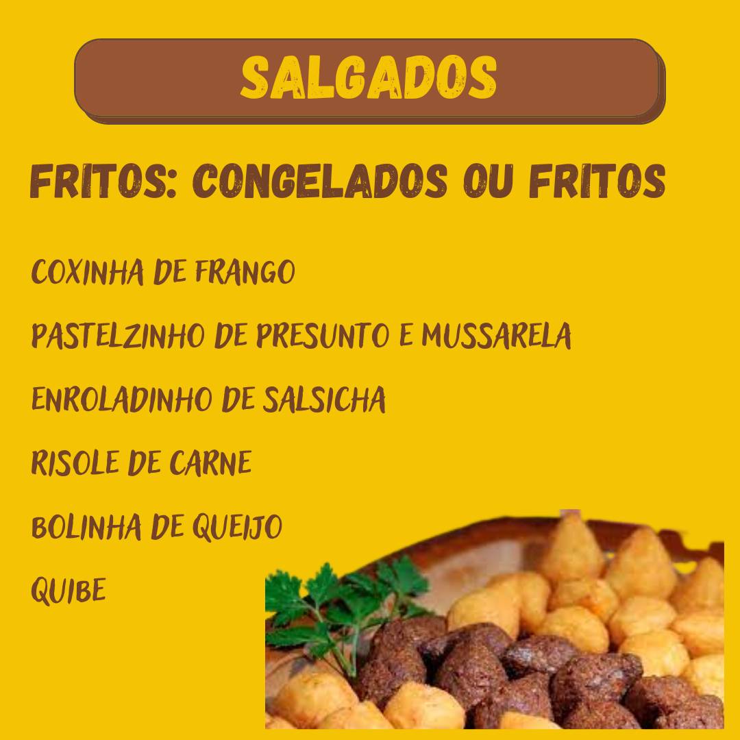 Mata Fome cardápio
