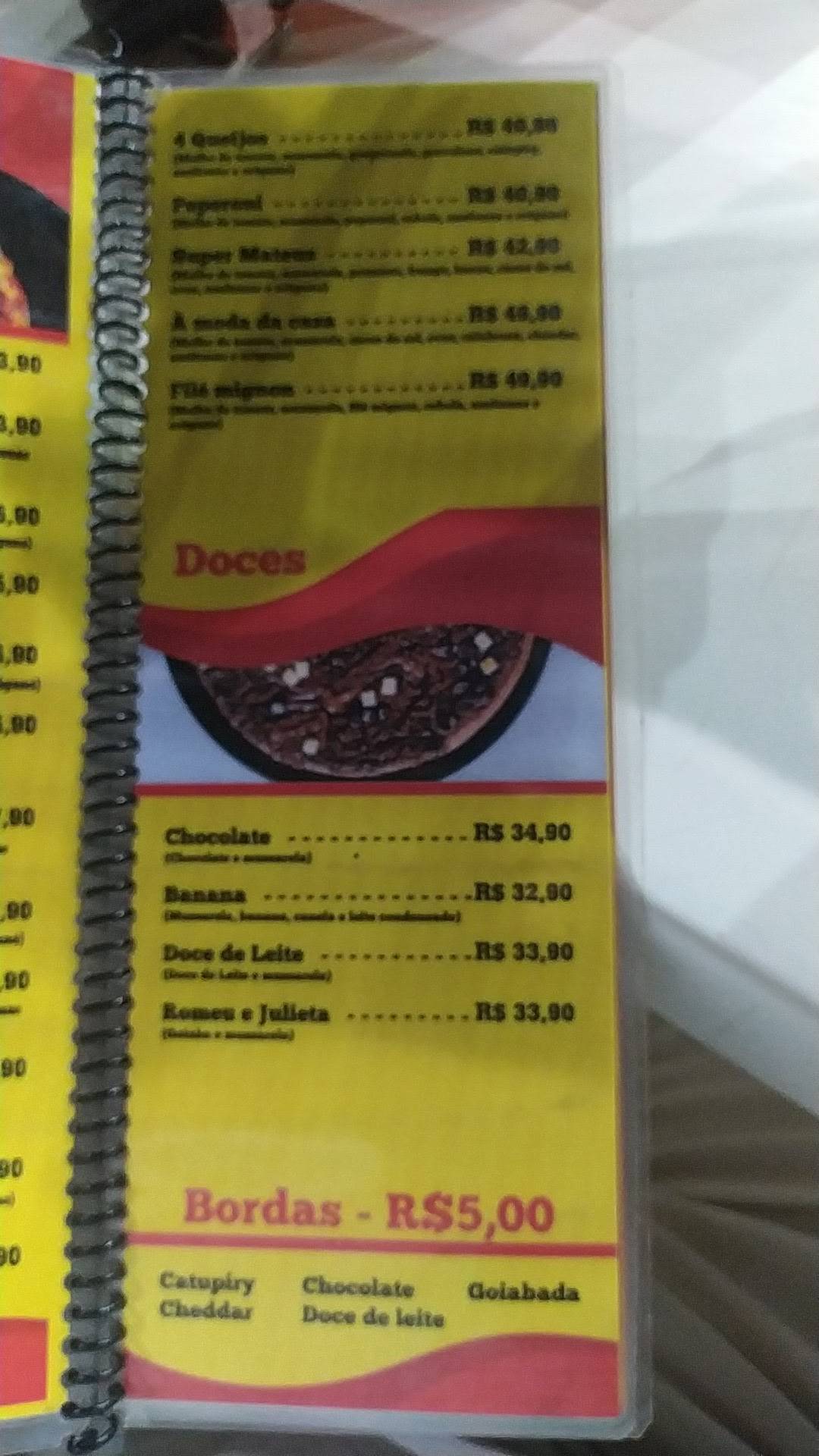 Mateus Lanches cardápio