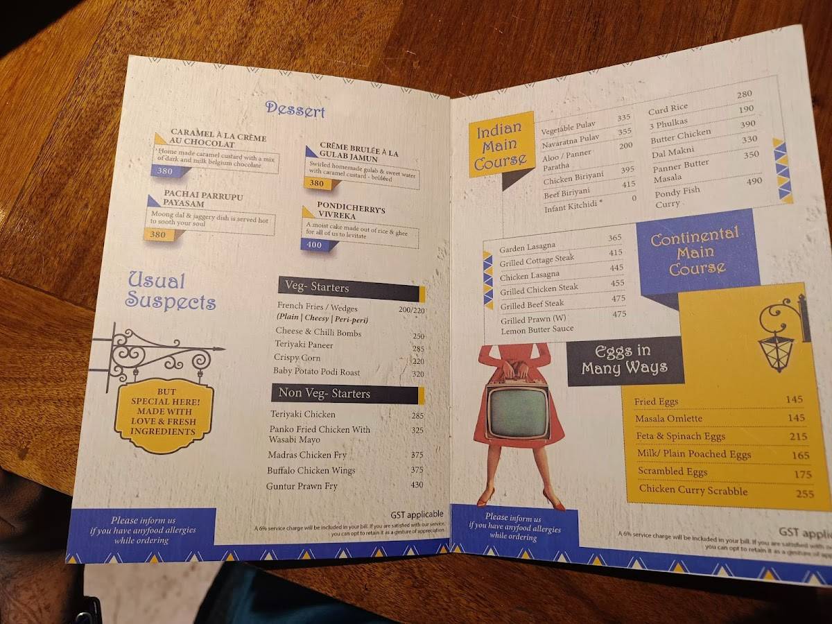 May Kitchen & Bar menu